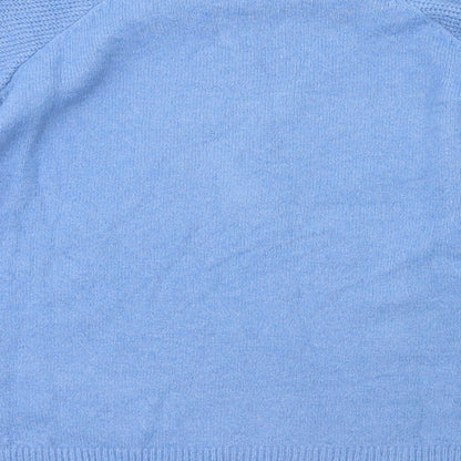 Womens UK Size M Dazy Blue Pullover Jumper