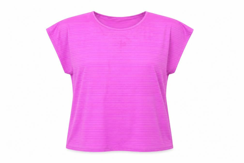Dunnes  Womens Purple  Polyester Basic T-Shirt Size XL Crew Neck