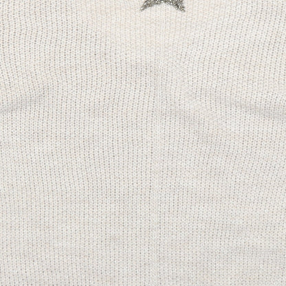 Womens UK Size M Preworn Beige Pullover Jumper
