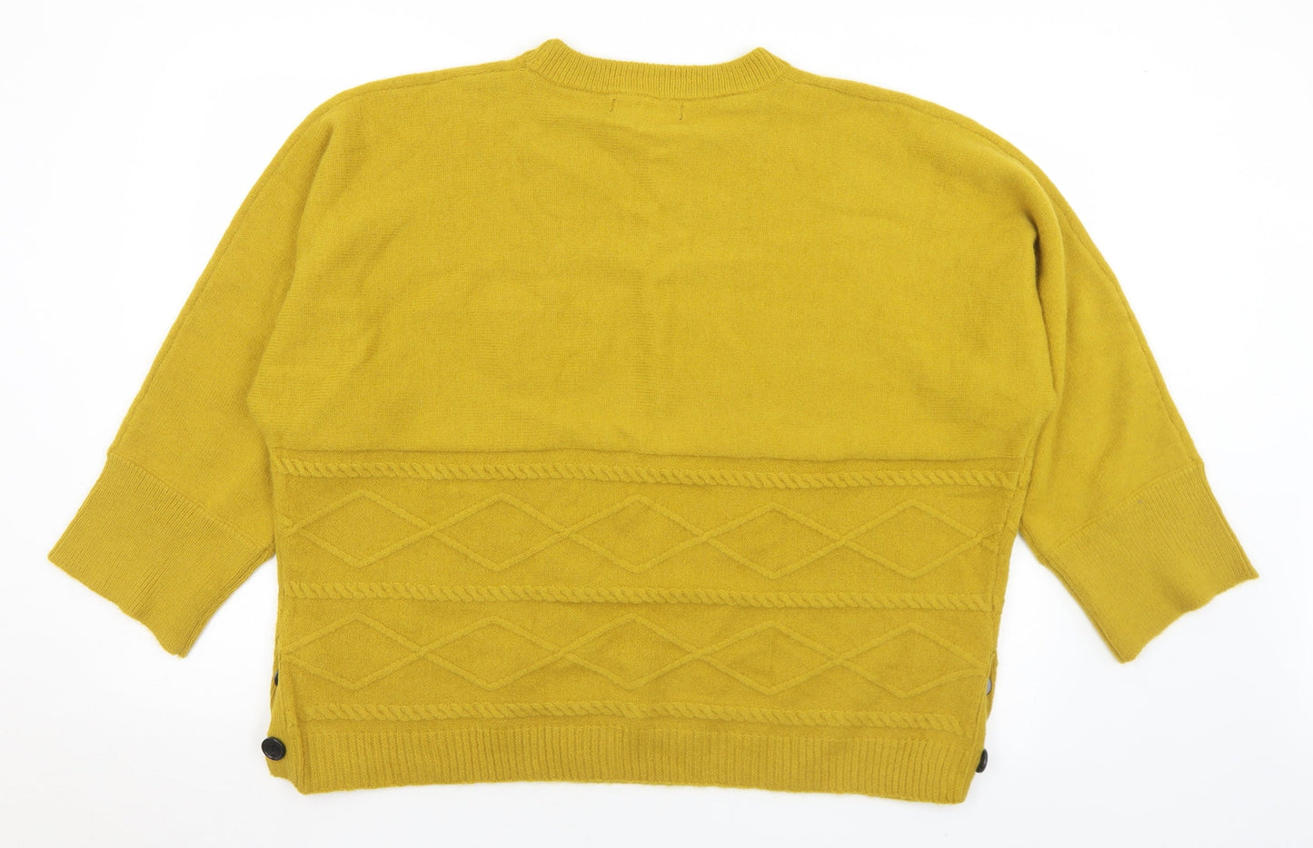 Womens UK Size 14 Very Yellow Pullover Jumper