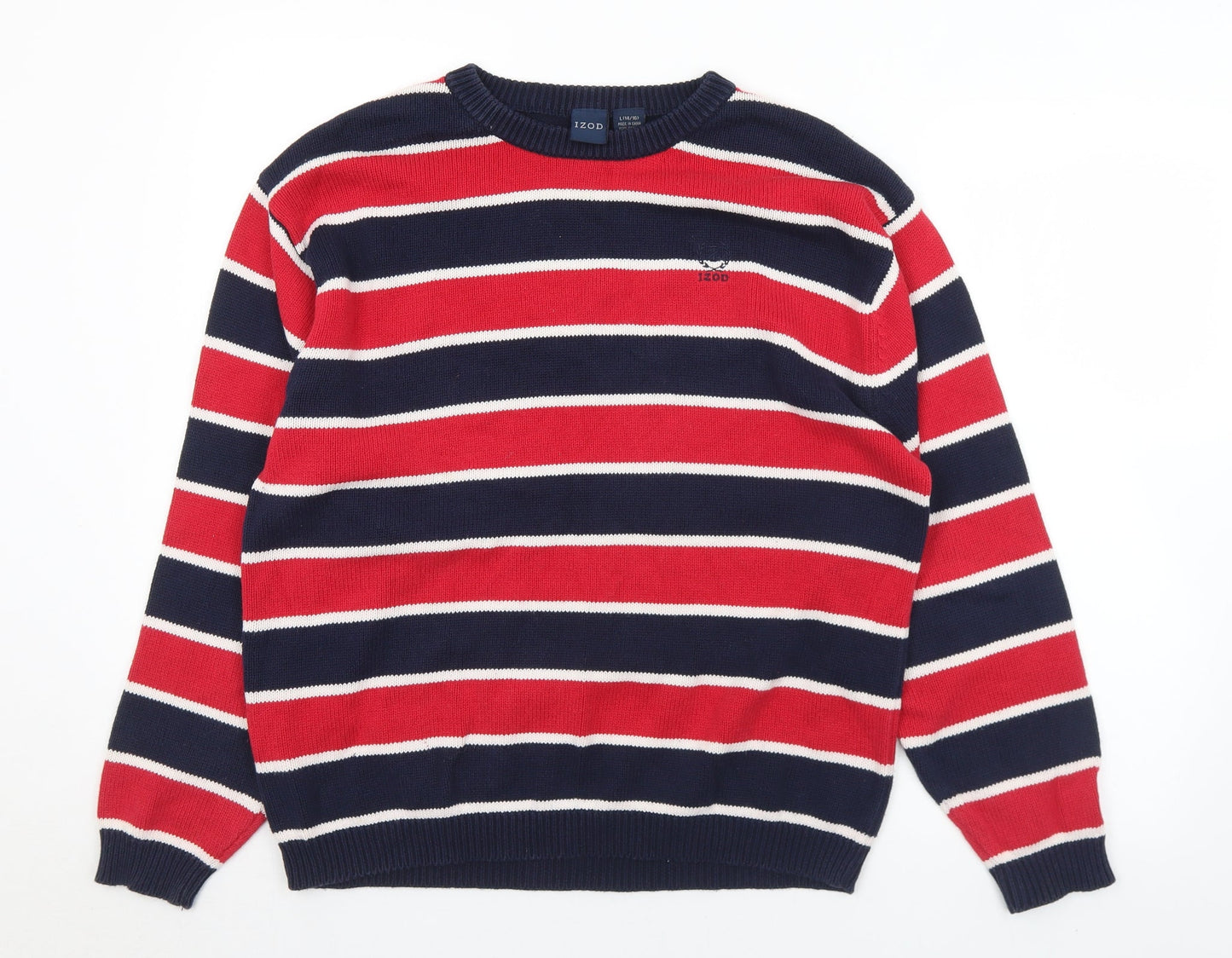 Womens UK Size 14 IZOD Multicoloured Pullover Jumper