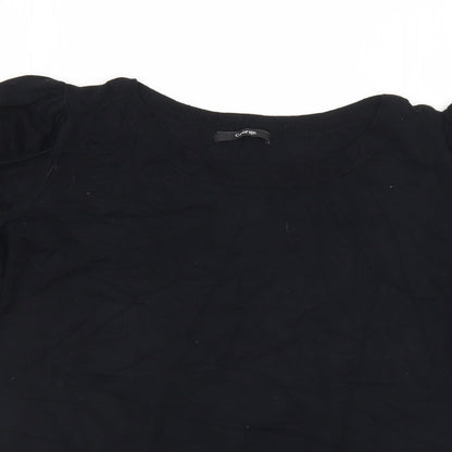 George Womens Black Round Neck  Viscose Pullover Jumper Size 18