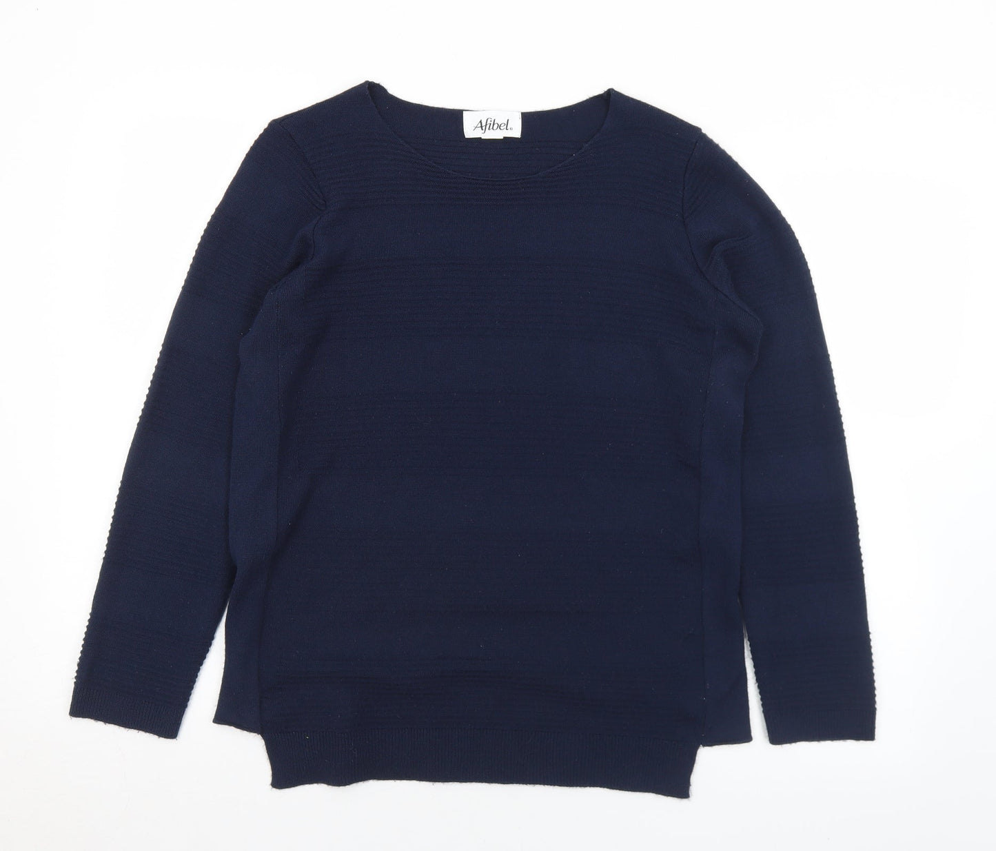 Womens UK Size 10 AFIBEL Blue Pullover Jumper