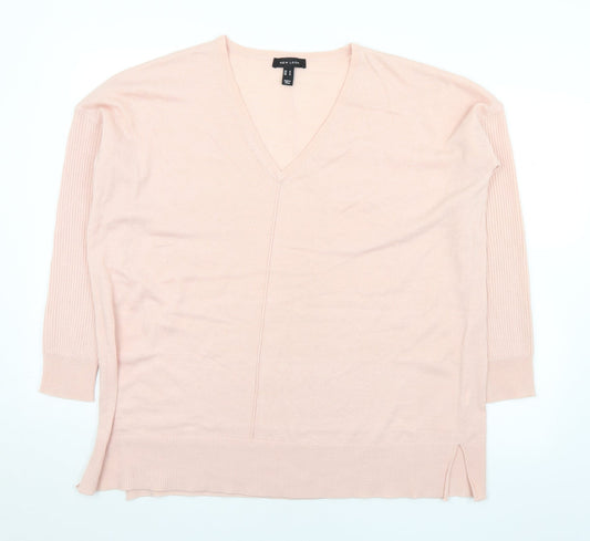 Womens UK Size M New Look Pink Pullover Jumper