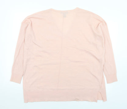 Womens UK Size M New Look Pink Pullover Jumper