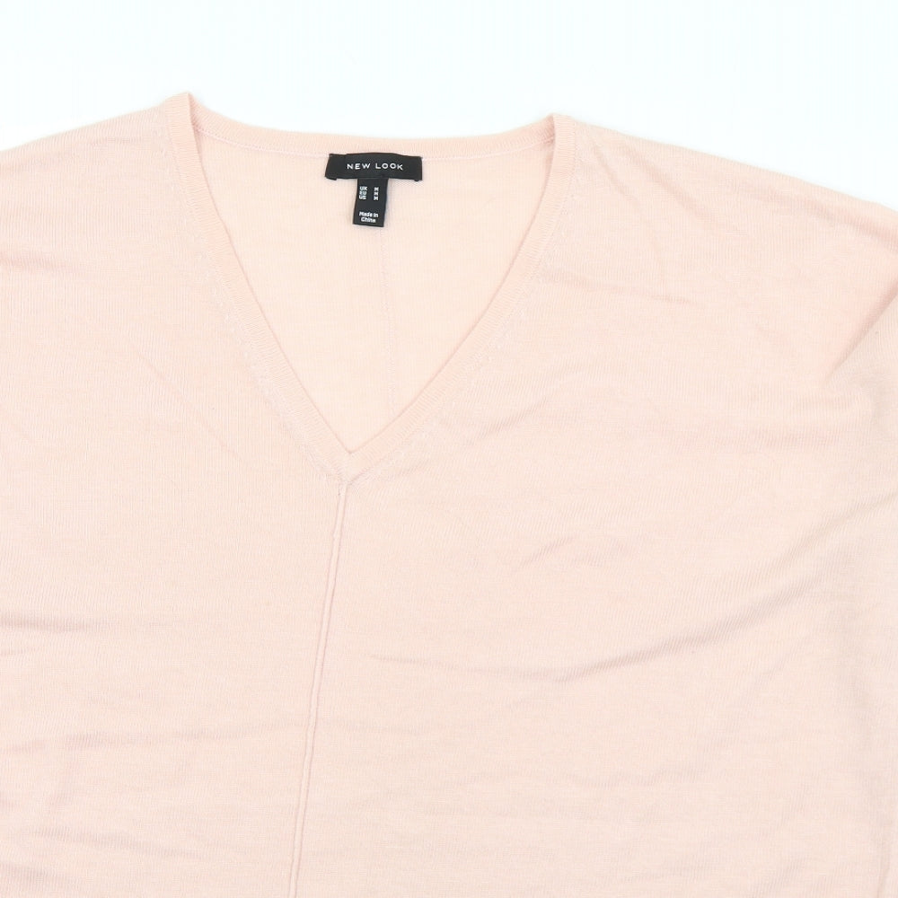 Womens UK Size M New Look Pink Pullover Jumper