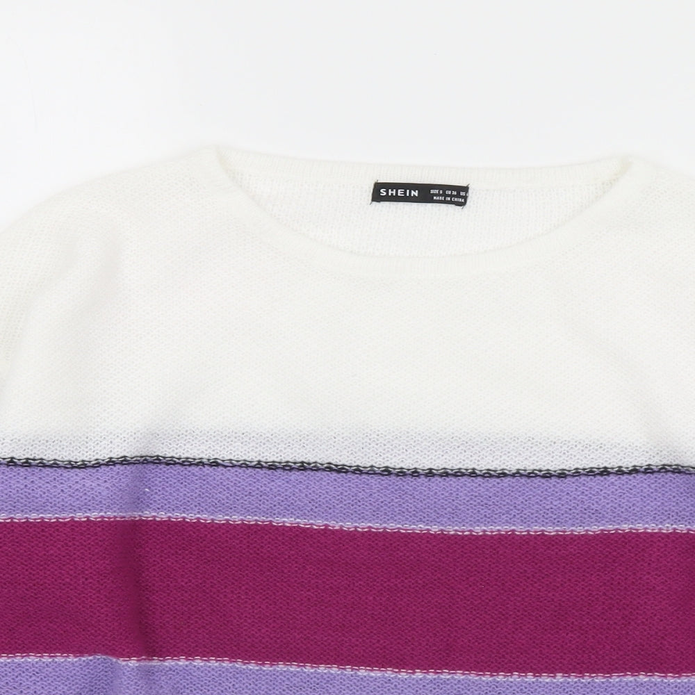 Womens UK Size S SheIn Multicoloured Pullover Jumper
