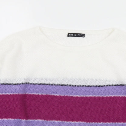 Womens UK Size S SheIn Multicoloured Pullover Jumper