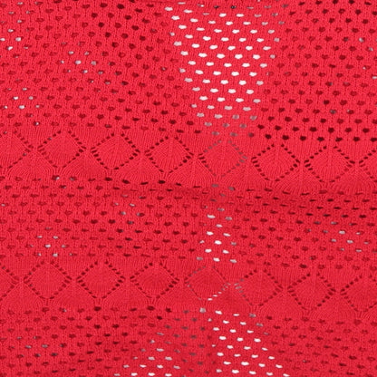 Womens UK Size M CHIC Red Cardigan Jumper