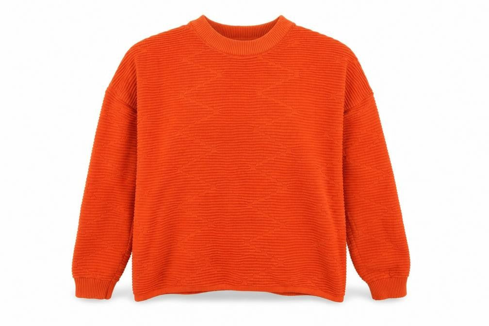 Womens UK Size S Divided Orange Pullover Jumper