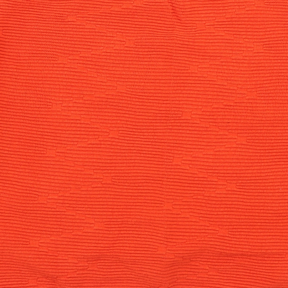 Womens UK Size S Divided Orange Pullover Jumper