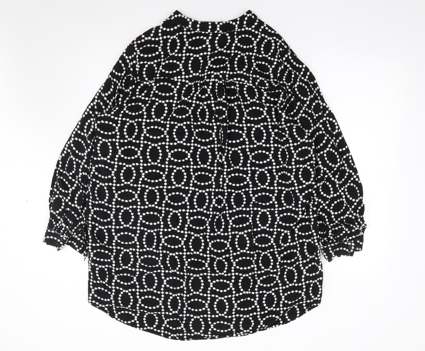 Womens UK Size M H&M Black Jersey Blouse