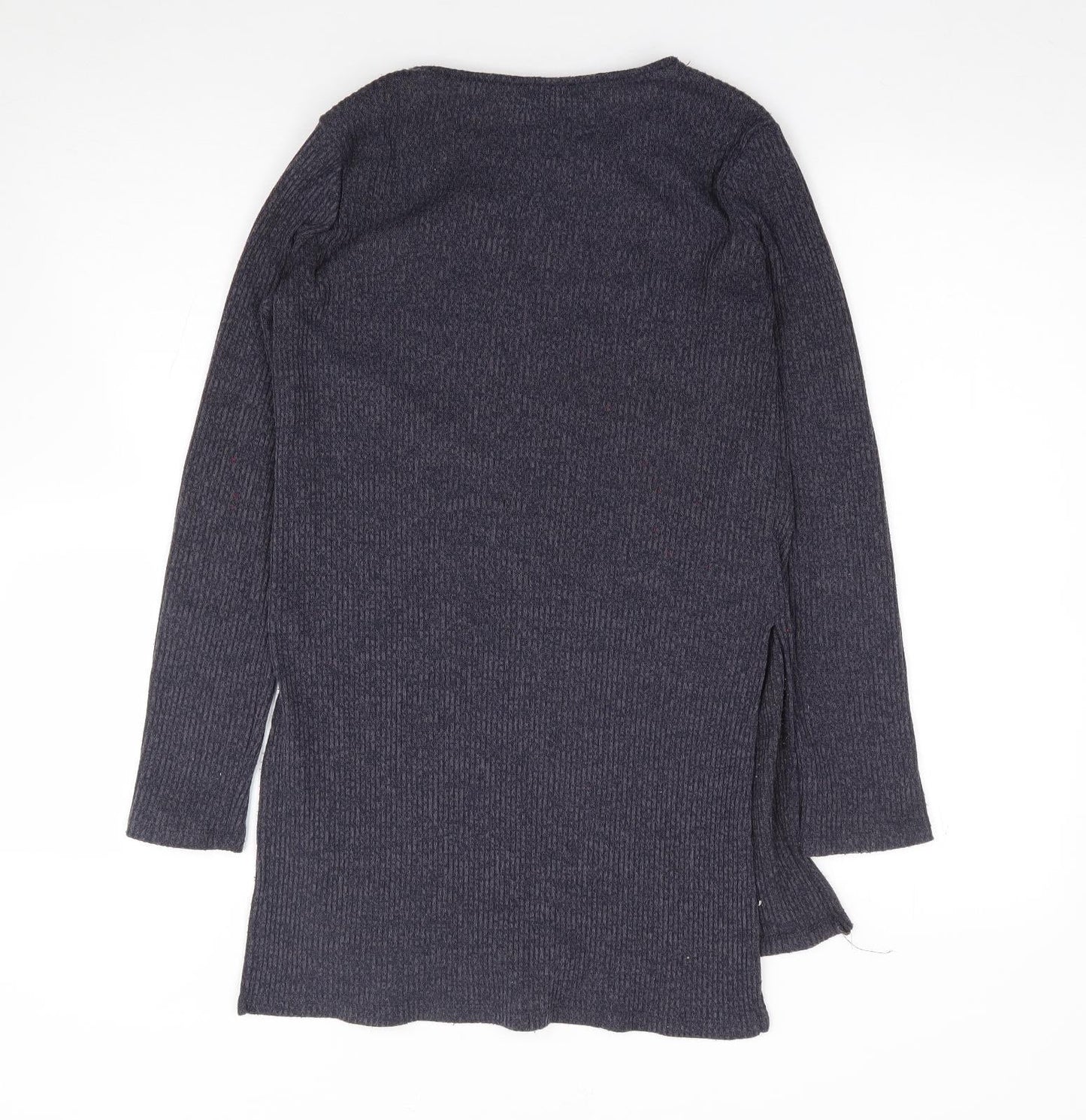 Primark Womens Blue  Polyester Jersey T-Shirt Size 10 Round Neck - Ribbed