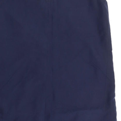 Marks and Spencer Womens Blue  Polyester Shift  Size 14  V-Neck Pullover