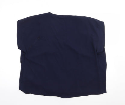 Womens UK Size 14 Dorothy Perkins Blue Kimono Blouse
