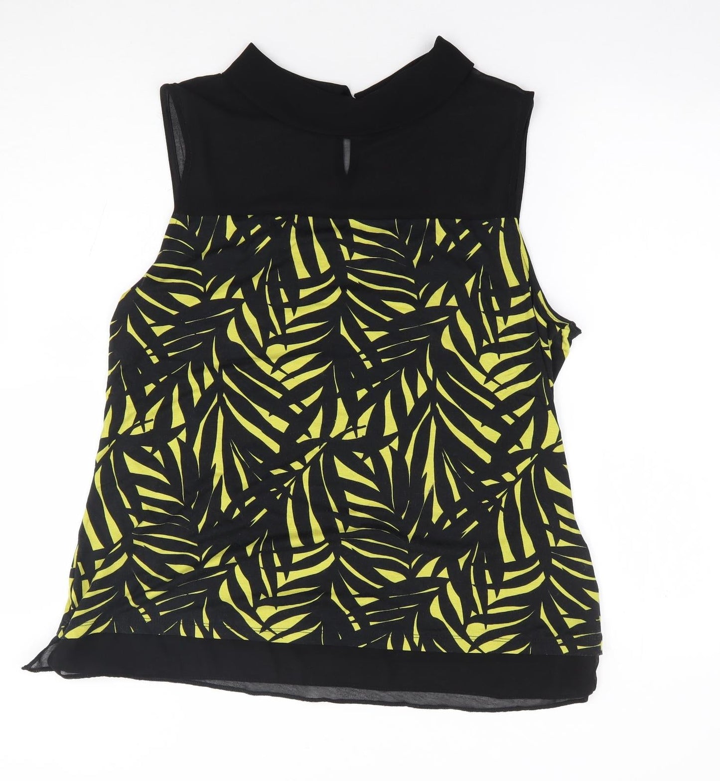 Womens UK Size 16 Debenhams Green Jersey Tank