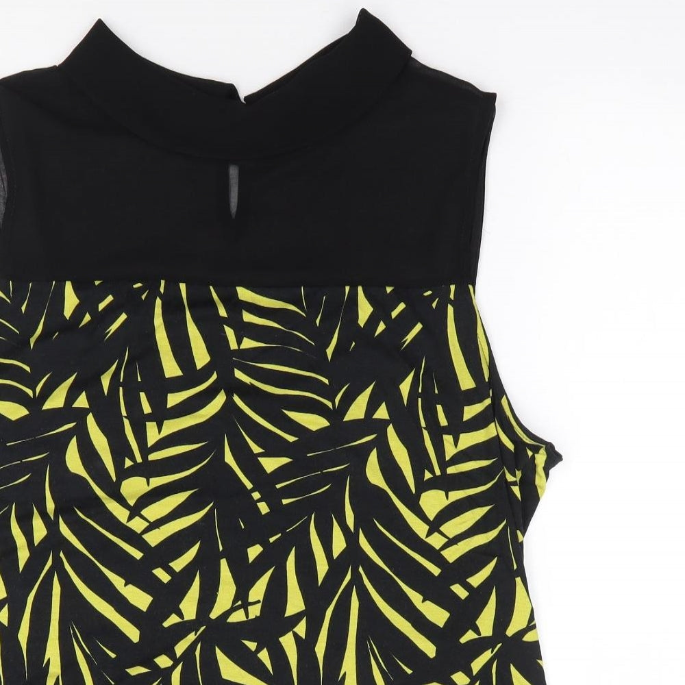 Womens UK Size 16 Debenhams Green Jersey Tank