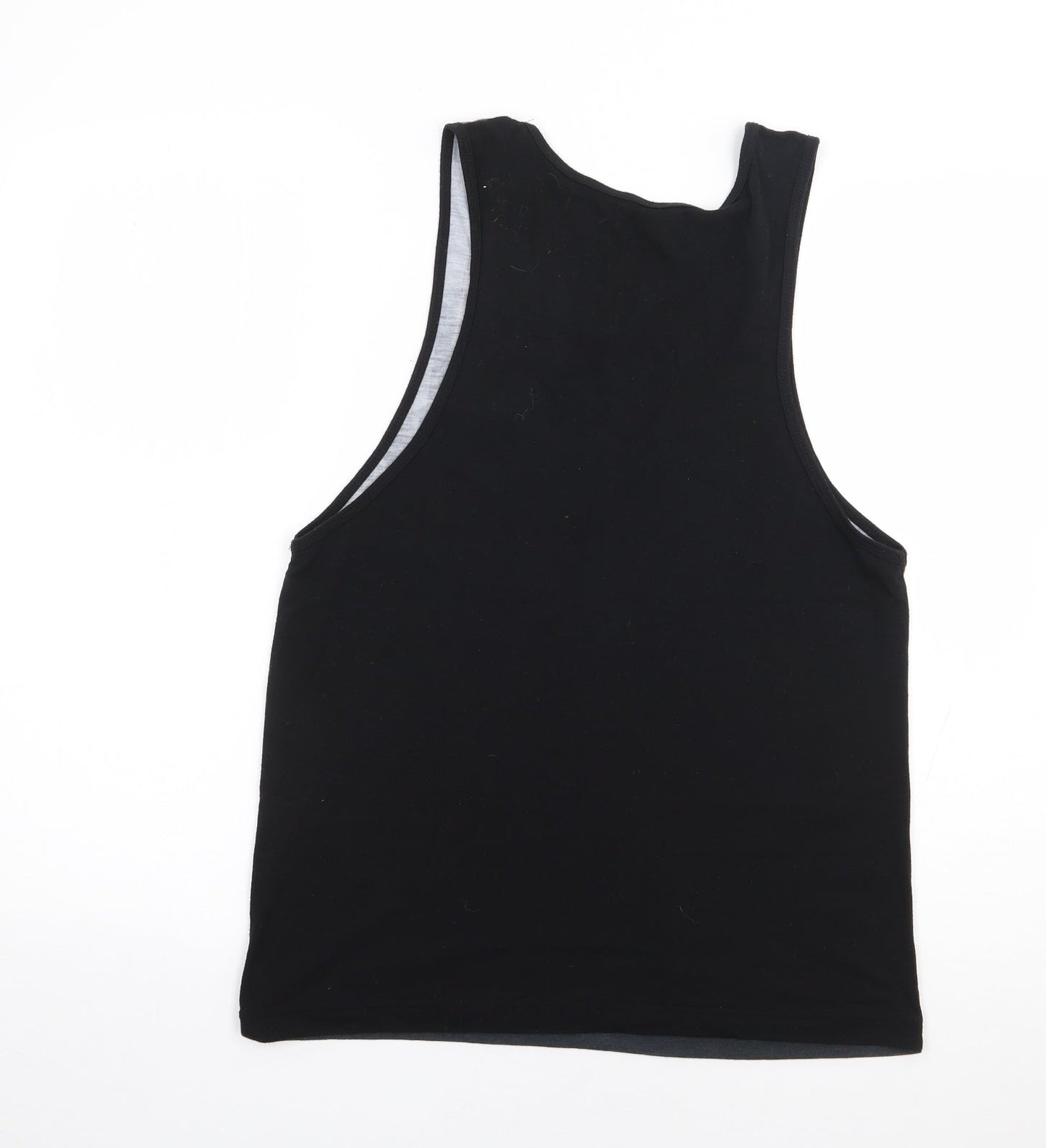 Inside Youth Boys Black Geometric Polyester Jersey Tank Size XS Round Neck Pullover