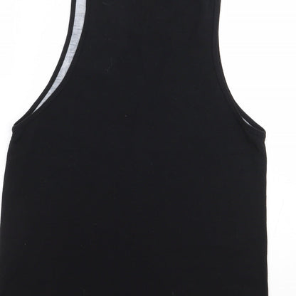 Inside Youth Boys Black Geometric Polyester Jersey Tank Size XS Round Neck Pullover