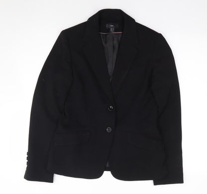 Womens UK Size 10 H&M Regular Black Suit Jacket