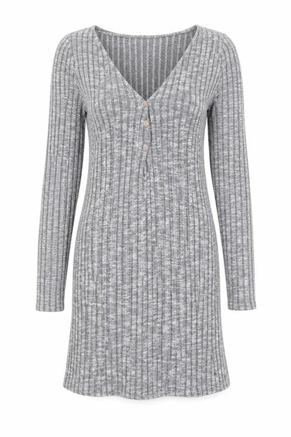 ASOS Womens Grey  Polyester Bodycon  Size 10  V-Neck