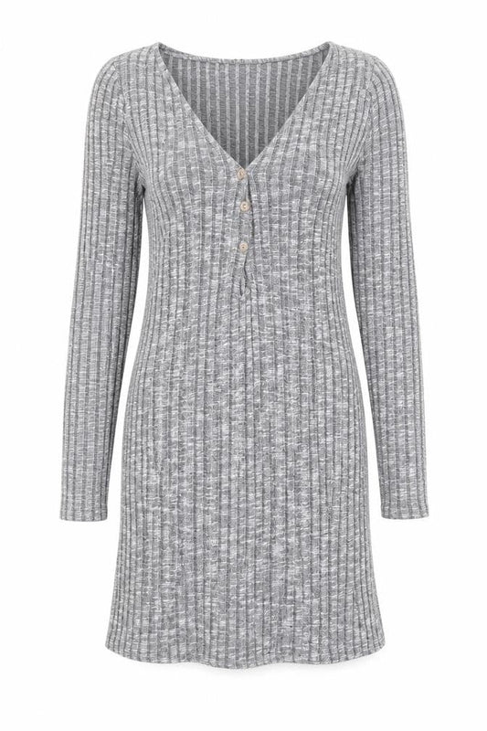 ASOS Womens Grey  Polyester Bodycon  Size 10  V-Neck