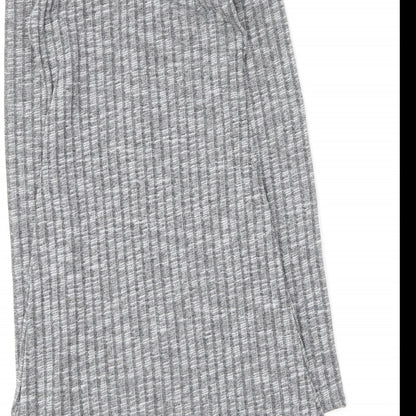 ASOS Womens Grey  Polyester Bodycon  Size 10  V-Neck