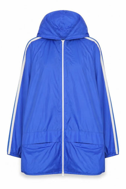 Manjula Womens Blue   Rain Coat Coat Size 14
