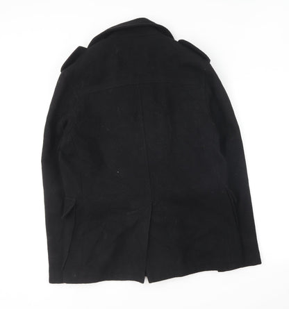 Butler & Webb  Womens Black   Overcoat Coat Size S