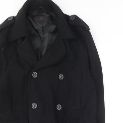 Butler & Webb  Womens Black   Overcoat Coat Size S