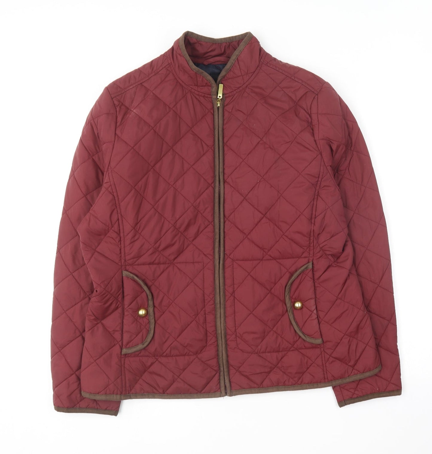 Womens UK Size XL Betty Kay Purple Quilted Coat