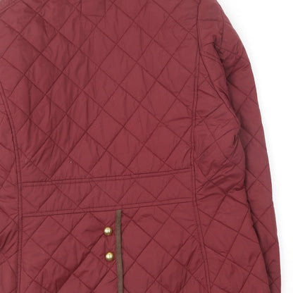 Womens UK Size XL Betty Kay Purple Quilted Coat