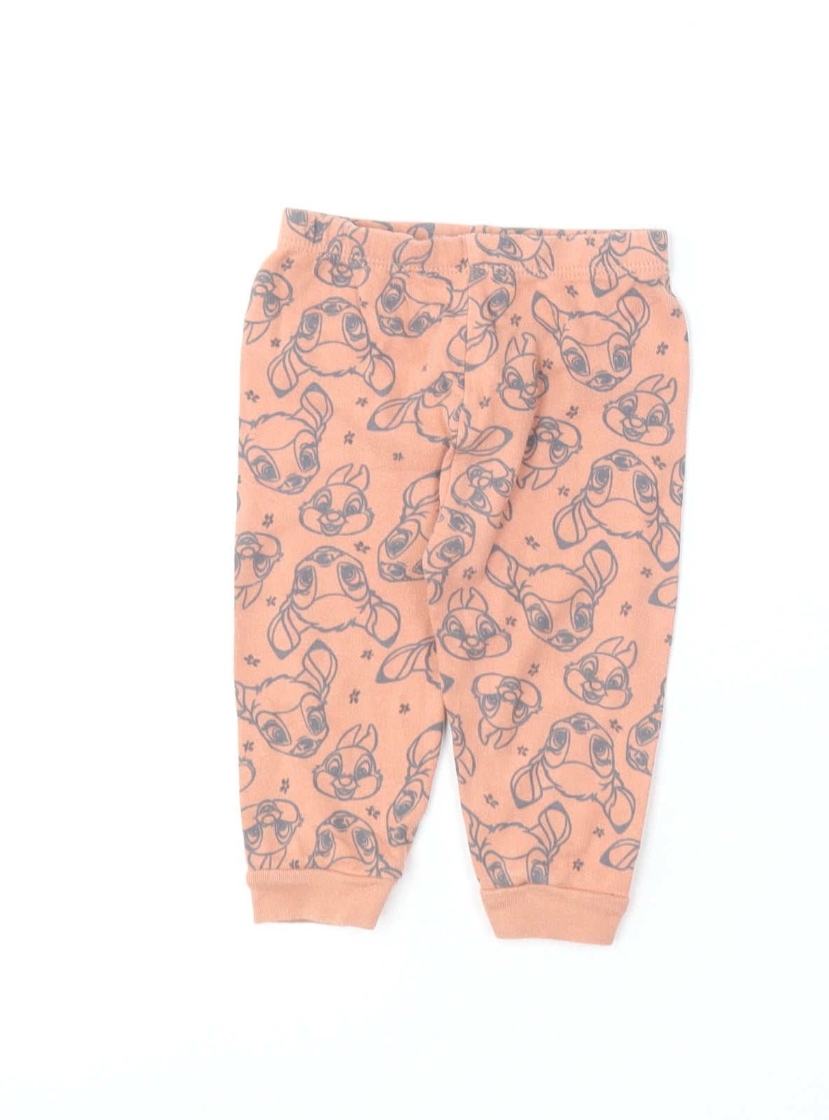 George Baby Brown Geometric Cotton Jogger Leggings Size 6-9 Months   - Bambi
