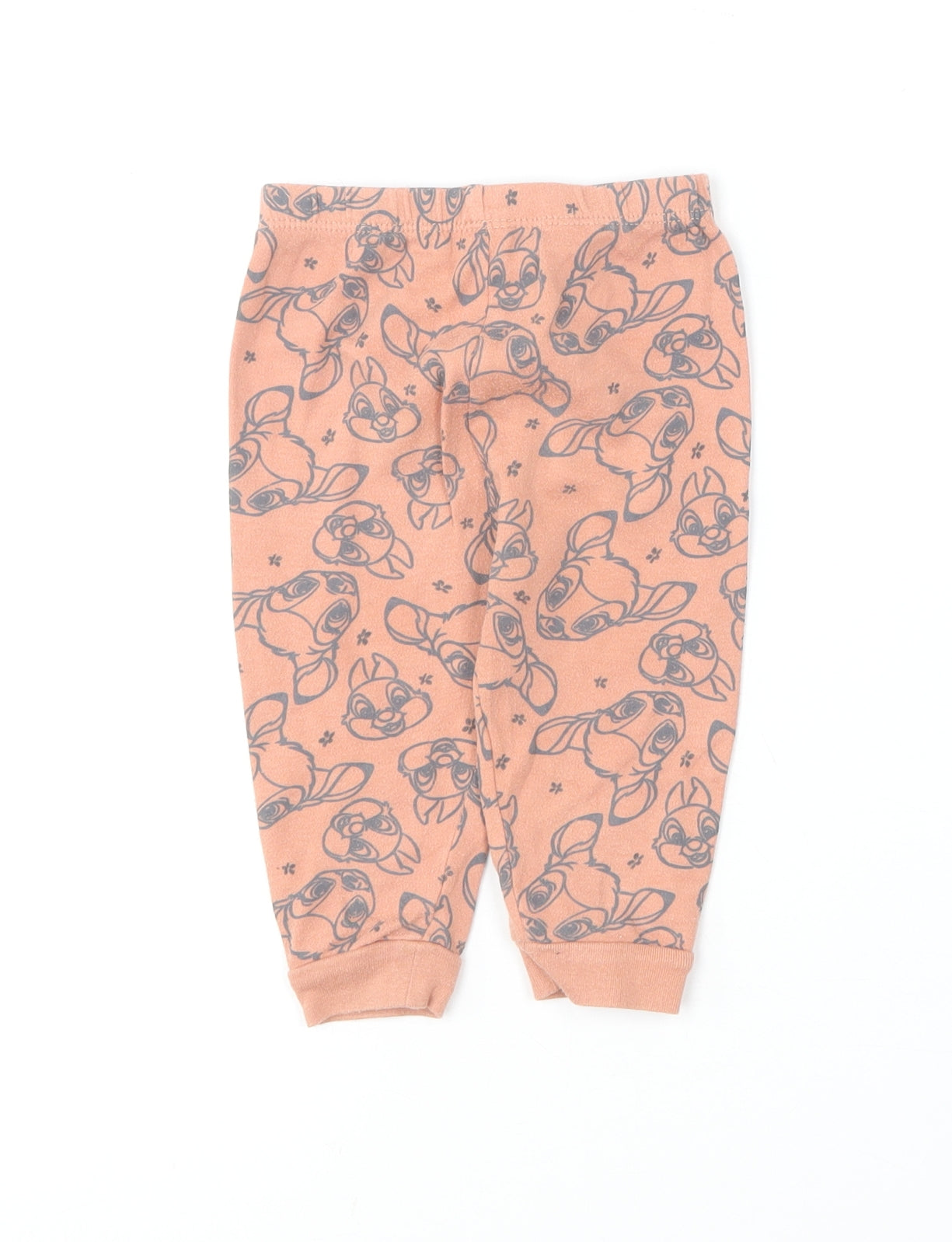 George Baby Brown Geometric Cotton Jogger Leggings Size 6-9 Months   - Bambi