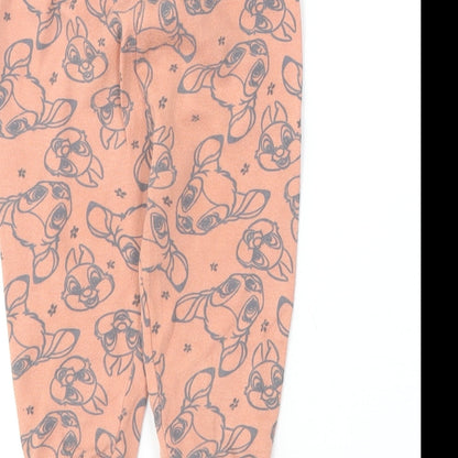 George Baby Brown Geometric Cotton Jogger Leggings Size 6-9 Months   - Bambi