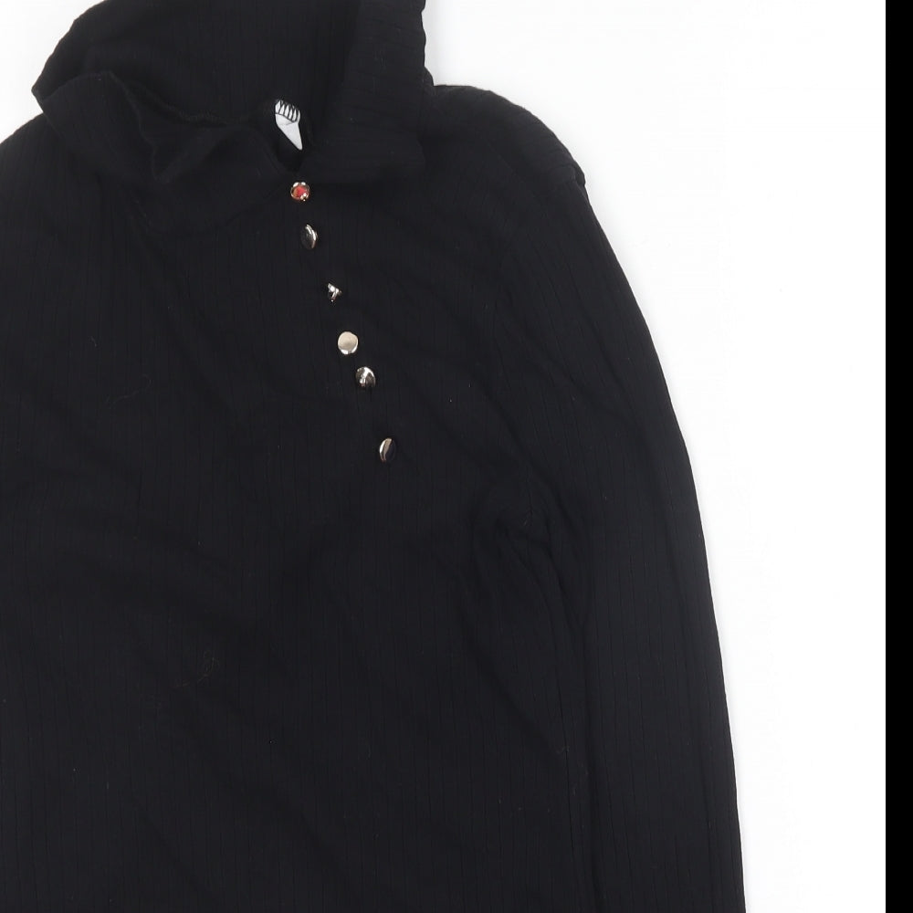Womens UK Size M Preworn Black Pullover Jumper