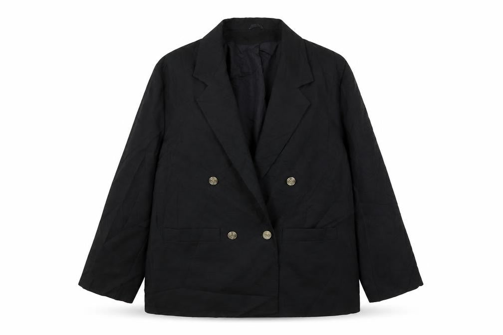 Womens UK Size 12 Preworn Regular Black Suit Jacket