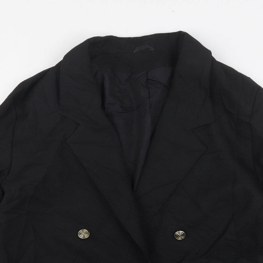 Womens UK Size 12 Preworn Regular Black Suit Jacket