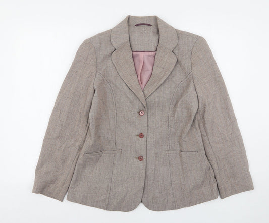 Berkertex Womens Pink  Polyester Jacket Suit Jacket Size 12