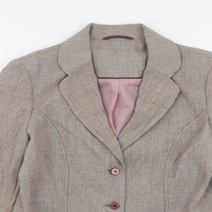 Berkertex Womens Pink  Polyester Jacket Suit Jacket Size 12