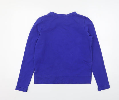 Dayz Womens Blue  Cotton Pullover Sweatshirt Size S