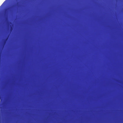 Dayz Womens Blue  Cotton Pullover Sweatshirt Size S