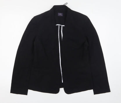 Marks and Spencer Womens Black  Polyester Jacket Blazer Size 10