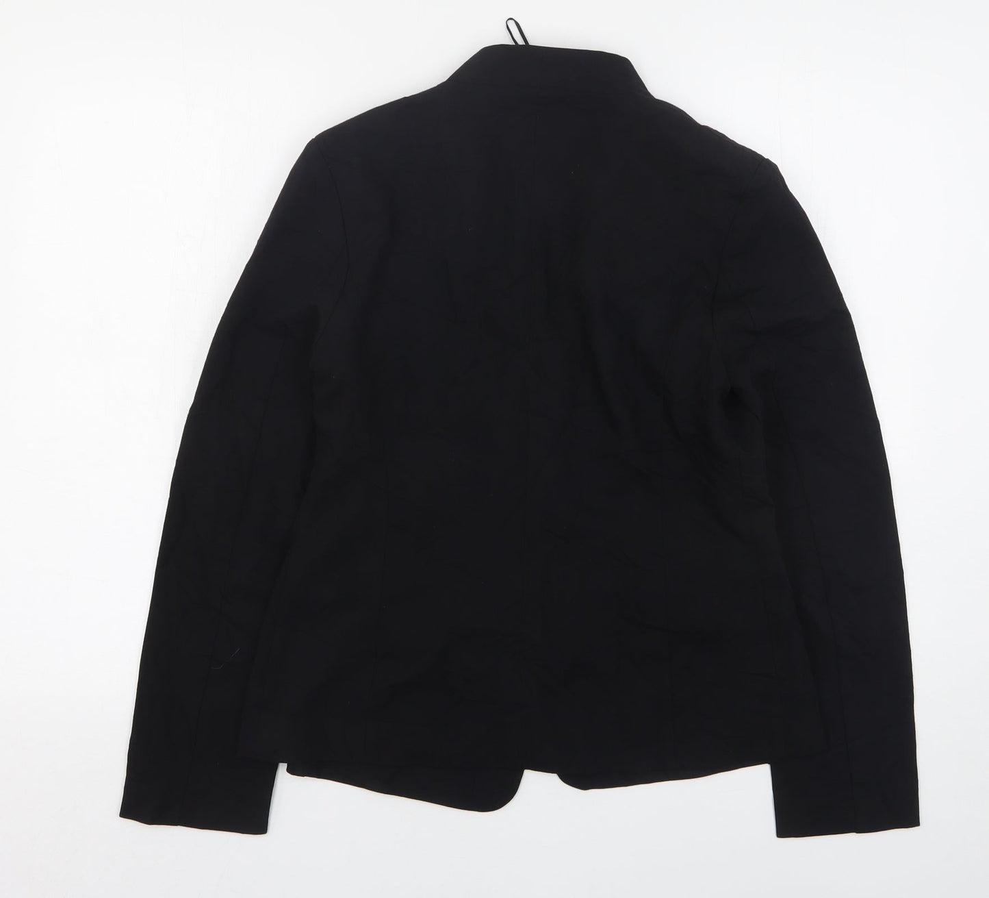 Marks and Spencer Womens Black  Polyester Jacket Blazer Size 10