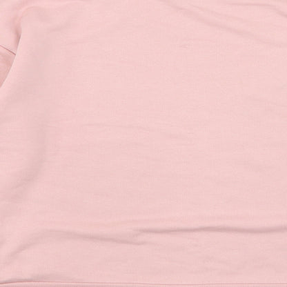 Topshop Womens Pink  Cotton Pullover Sweatshirt Size 6