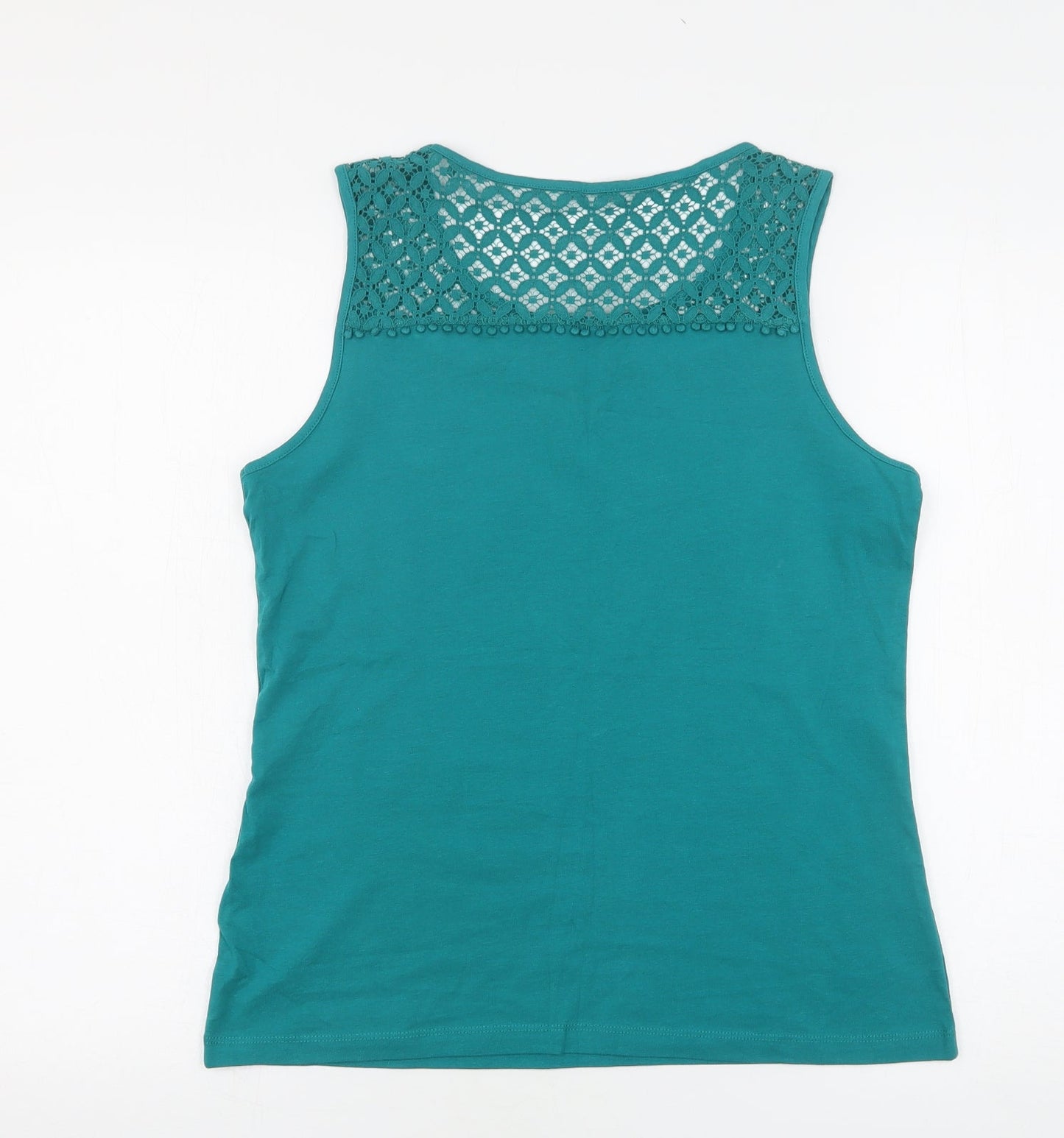 Womens UK Size 12 ESMARA Green Basic Tank