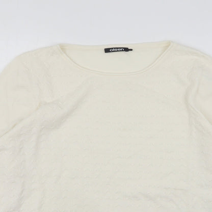 Womens UK Size 14 Olsen Beige Pullover Jumper