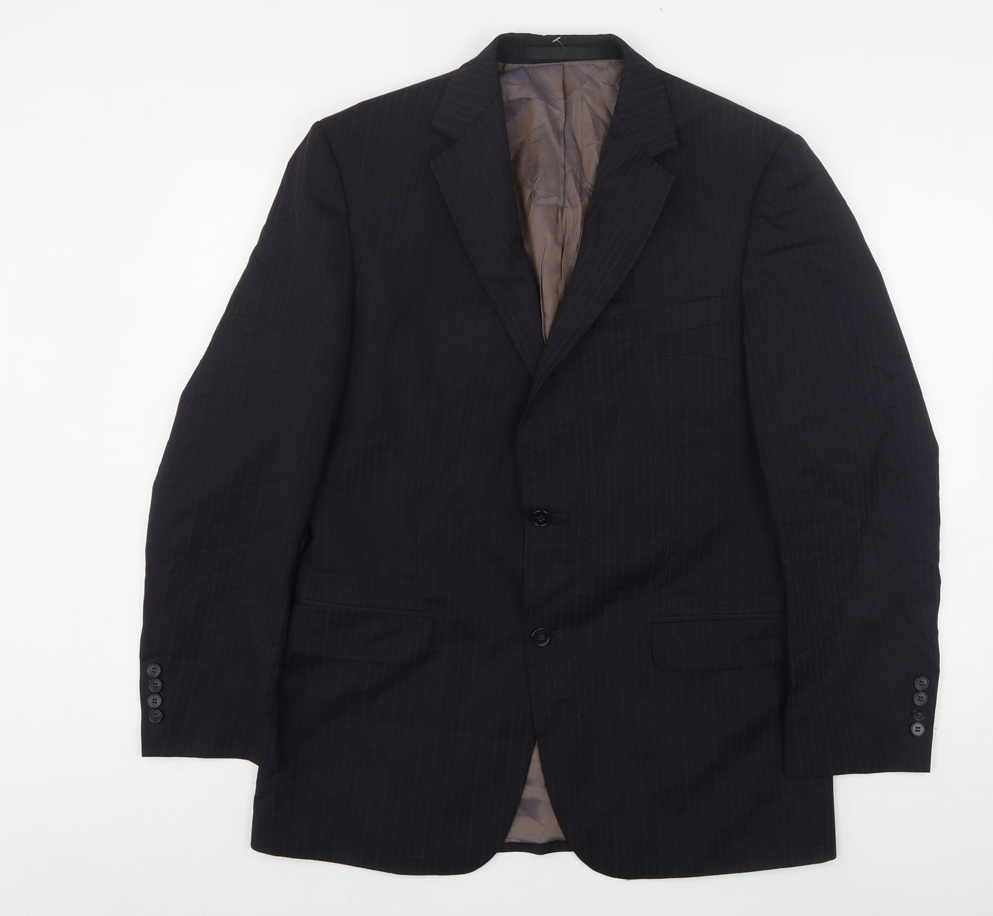 Mens UK Size 40 Marks and Spencer Regular Blue Suit Jacket