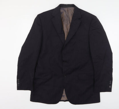 Mens UK Size 40 Marks and Spencer Regular Blue Suit Jacket