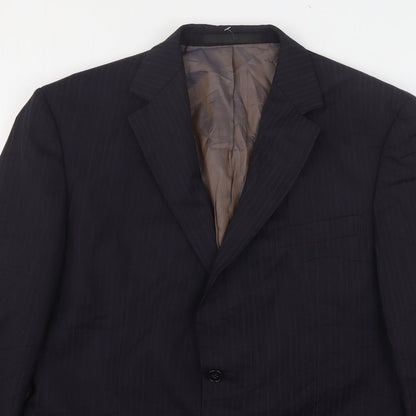 Mens UK Size 40 Marks and Spencer Regular Blue Suit Jacket